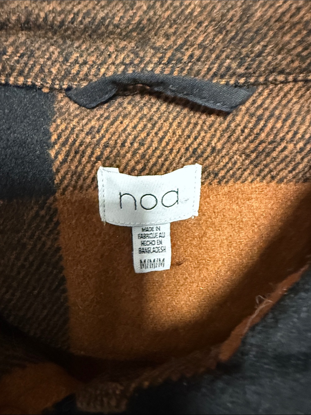 Rust and Black Buffalo Plaid Button-Up Shacket - Picture 2 of 4